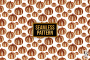 Rhinestone Pumpkin Seamless Pattern,, a Pattern Graphic by Creative Store (Thumbnail 4 of 5)