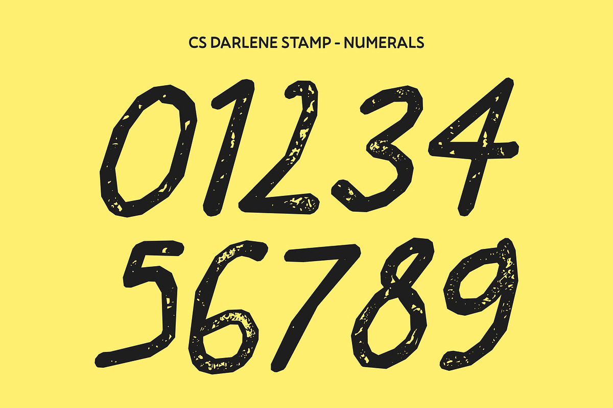 CS Darlene Stamp, a Handwritten Font by Craft Supply Co. (Photo 5 of 8)