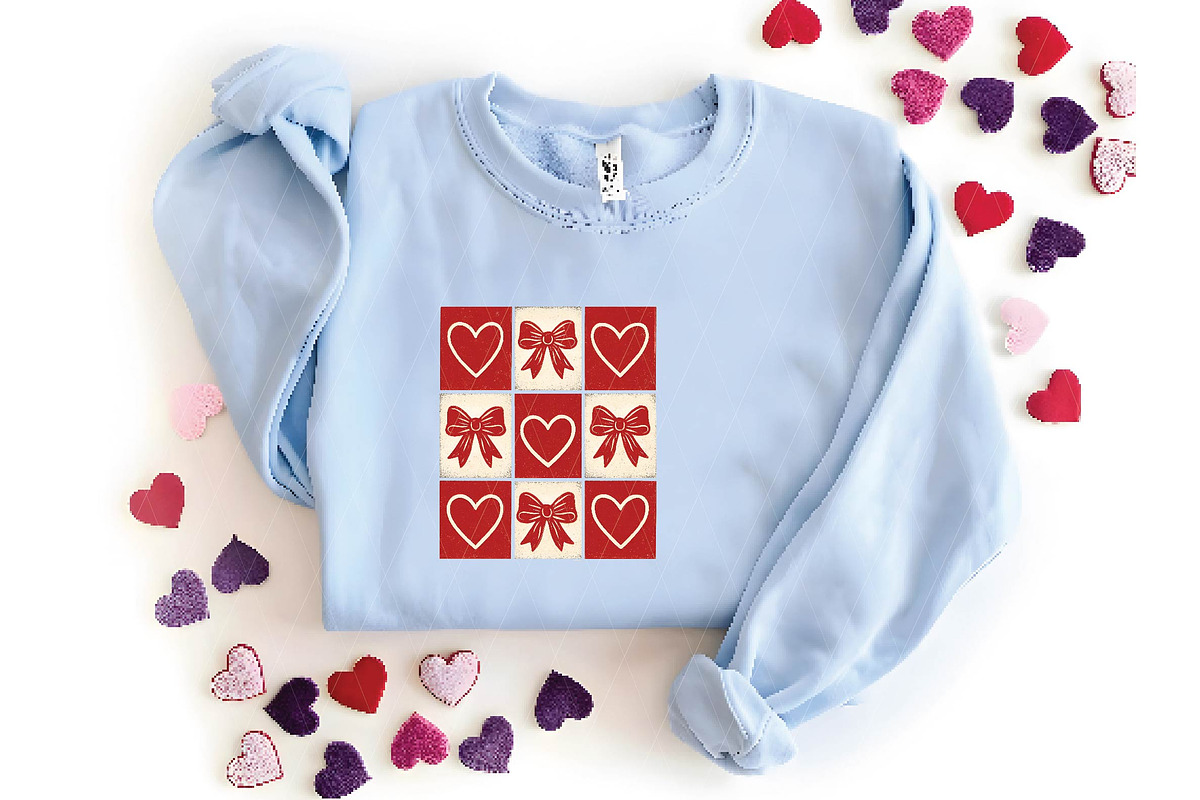 Retro Checkered Valentine's SVG PNG, an Illustration by DreamPrint404 (Photo 8 of 8)