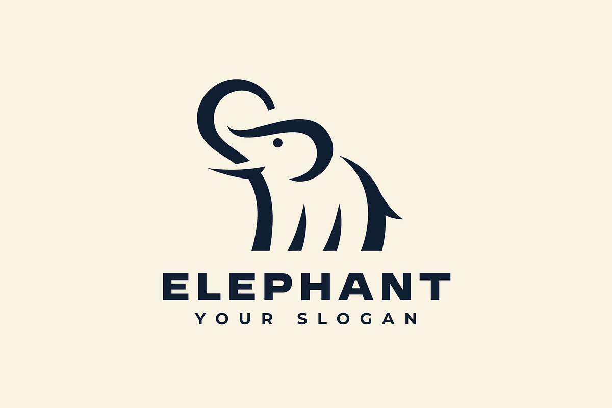 Elephant Logo African Safari Animal, a Branding & Logo Template by brandphant