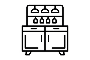 Pub Line Icon, an Icon by Pexelpy