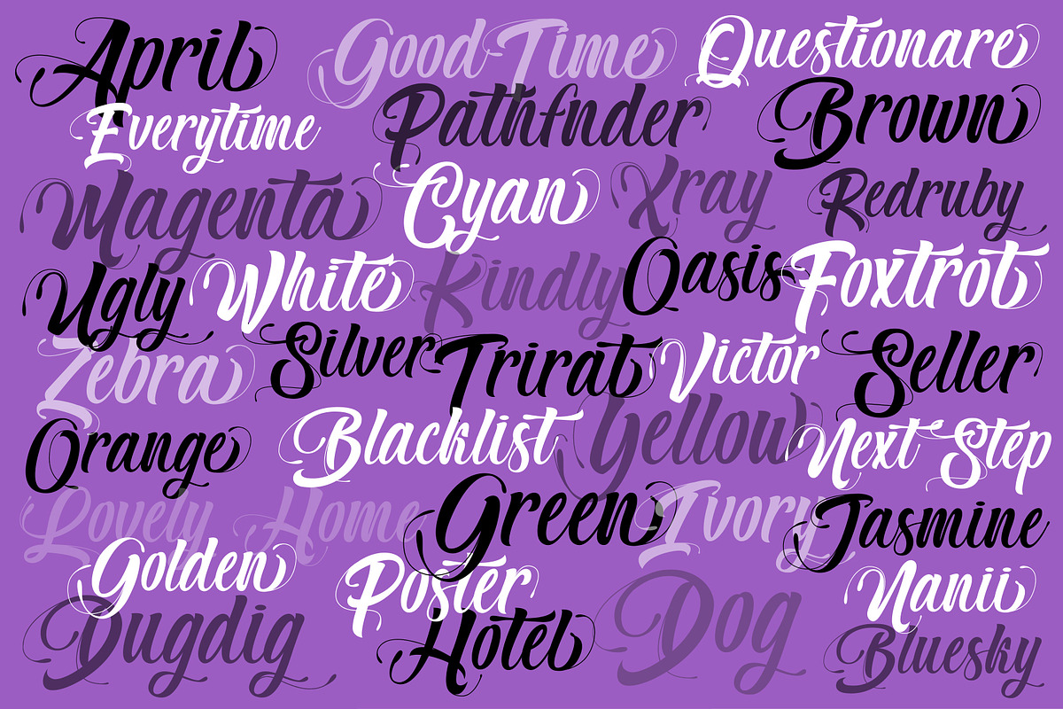 Mister Grape Font, a Script Font by TyphoonStudio (Photo 2 of 4)