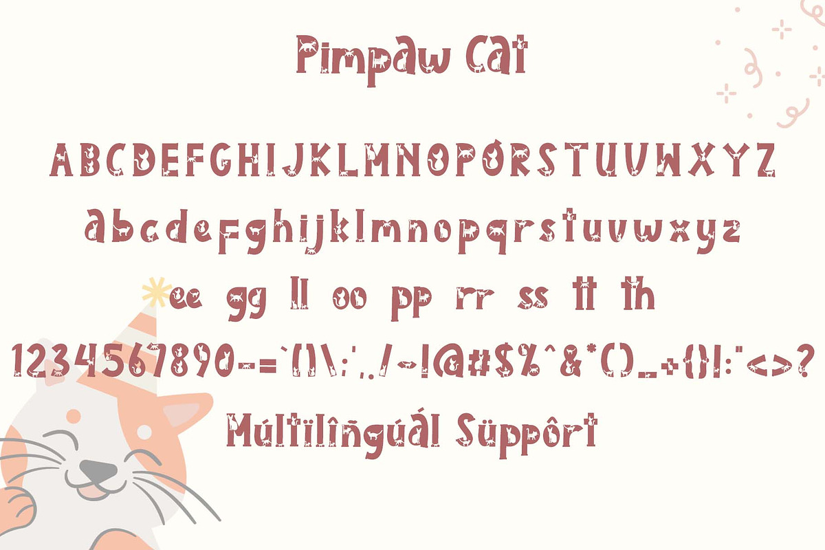 Pimpaw Cat, a Slab Serif Font by Yoga Letter (Photo 6 of 6)