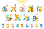 Cute Animals Birthday Greetings, an Animal Illustration by rosypatterns (Thumbnail 3 of 6)