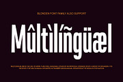 Blonden - Condensed Sans Serif, a Sans Serif Font by Craft Supply Co. (Thumbnail 4 of 8)