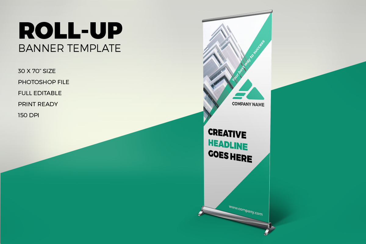 Business Roll-up Banner - SK, a Stationery Template by UNIK Agency