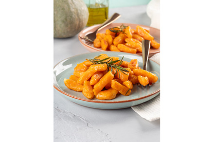 Pumpkin recipe homemade gnocchi on