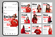 Fashion Collection Social Media Post, an UI Kit Template by CreativeShaper (Thumbnail 1 of 3)