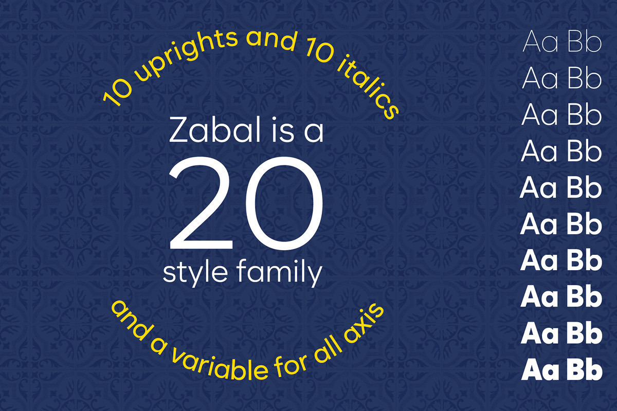 Zabal font family by FontPeople, a Sans Serif Font by FontPeople (Photo 3 of 6)