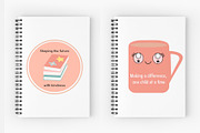 Bundle Kawaii Teacher Planner Pack, an Education Illustration by ElicoelhoDesign Shop (Thumbnail 3 of 9)