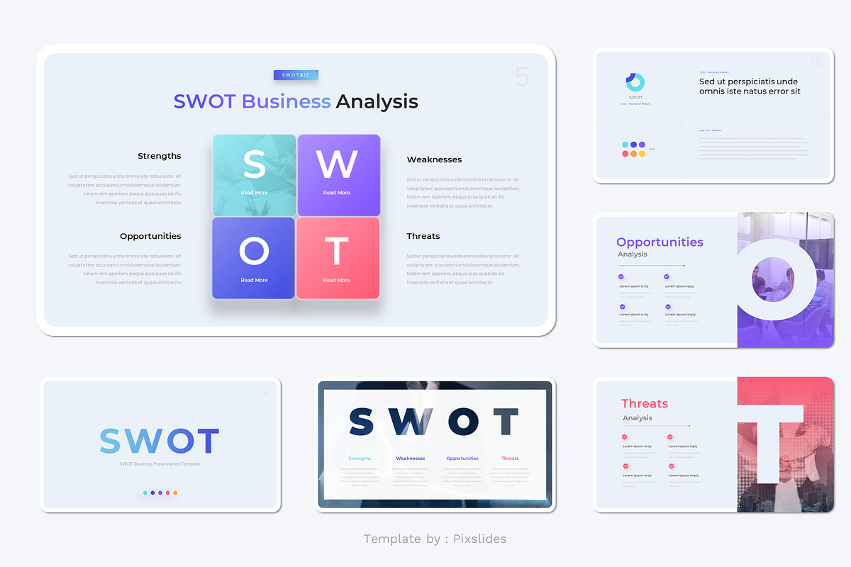 SWOT Business Keynote, a Presentation Template by Pixslides (Photo 6 of 7)