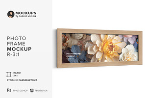 Small Photo Frame Mockup – Ratio 3x1