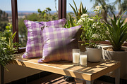 Frosty Lavender Gingham Digital Pape, a Graphic by Hurairagraphics (Thumbnail 2 of 5)