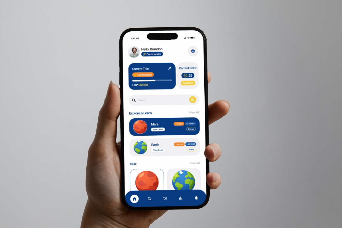 Astroquest - Space Academy Quiz App, an App Template by productype1 (Photo 5 of 5)