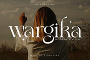 Wargika Modern Stylish Serif Font, a Serif Font by Storytype Studio (Thumbnail 1 of 15)