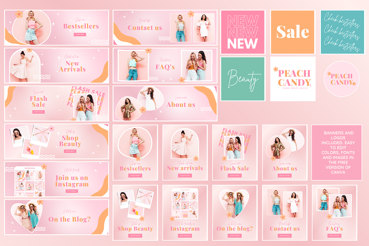 Peach Candy Shopify Theme, a Shopify Template by SunshineStudioBoutique (Photo 6 of 11)
