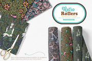 Retro Roller Skates Doodle Patterns, a Pattern Graphic by Sketchbook Designs (Thumbnail 2 of 10)