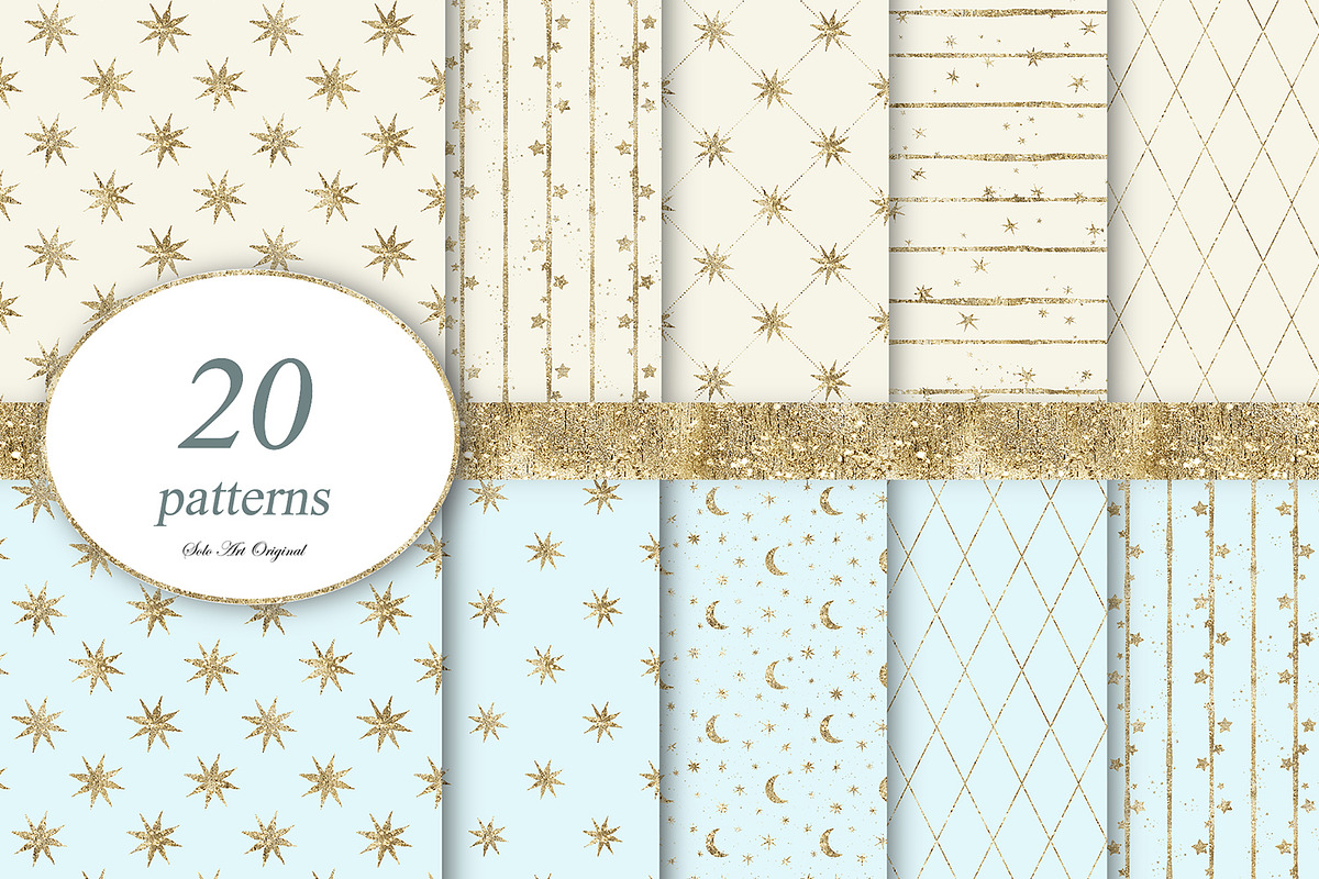 Pastel geometric seamless patterns, a Pattern Graphic by Solo Art Original (Photo 1 of 7)