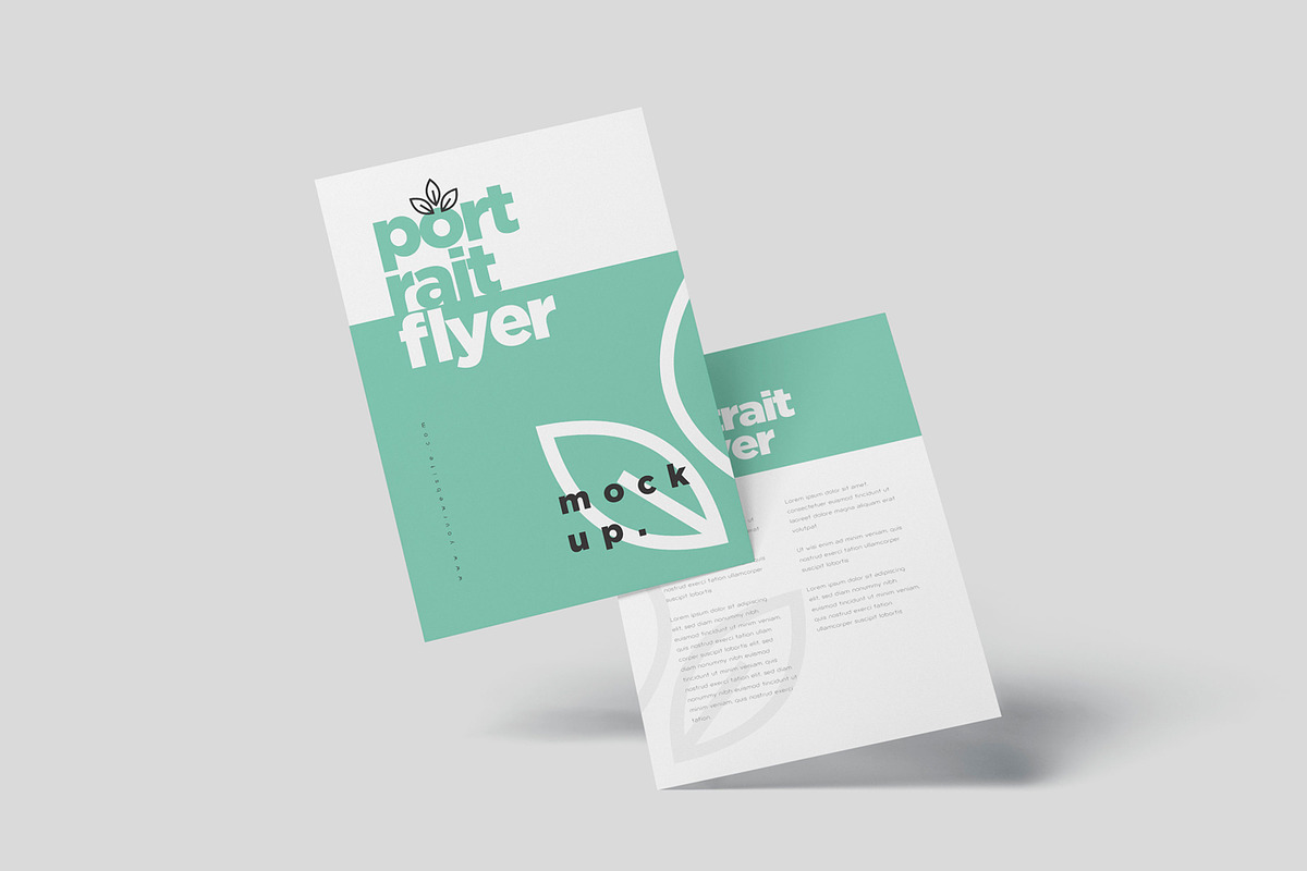 A5 Portrait Event Flyer Mockups, a Product Mockup by GfxFoundry (Photo 1 of 6)