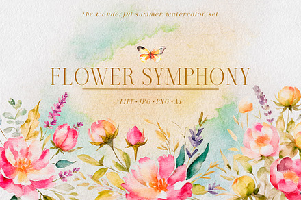 Flower Symphony, an Object Illustration by Deveze Art & Co