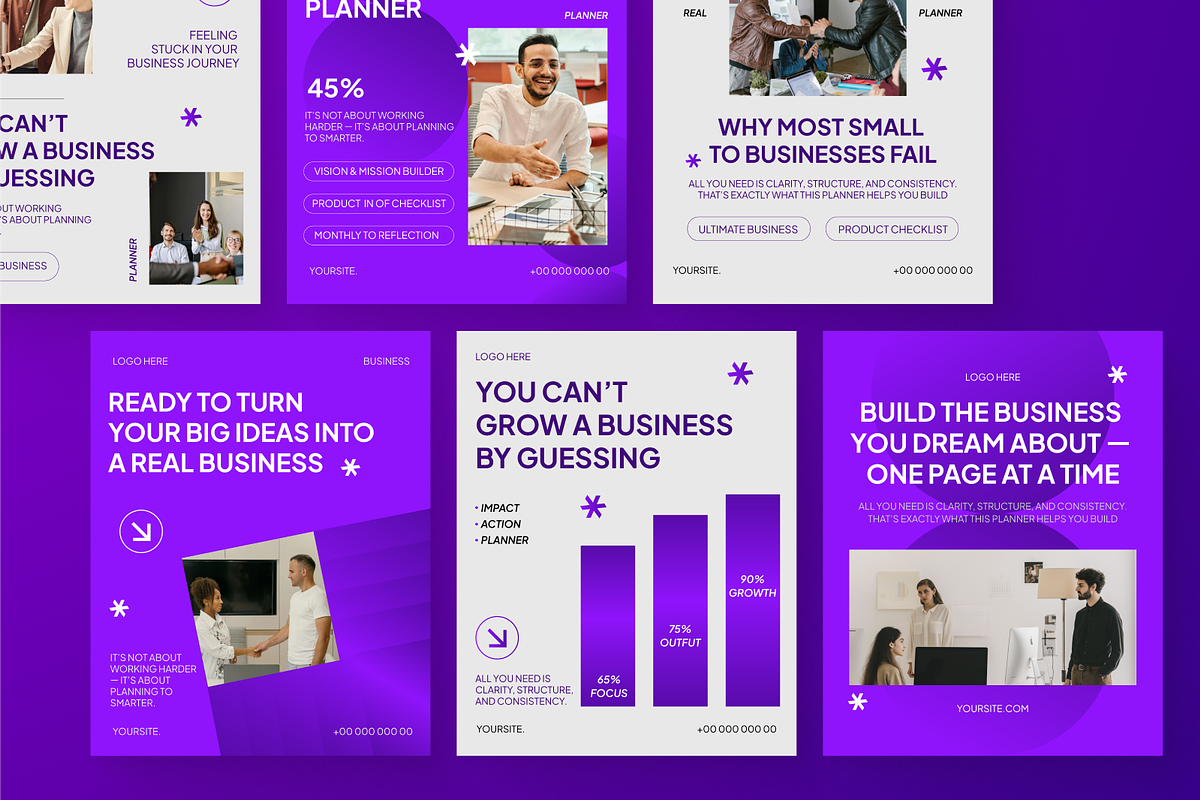 Business Planner Instagram Post, a Social Media Template by SquidPixey (Photo 6 of 6)
