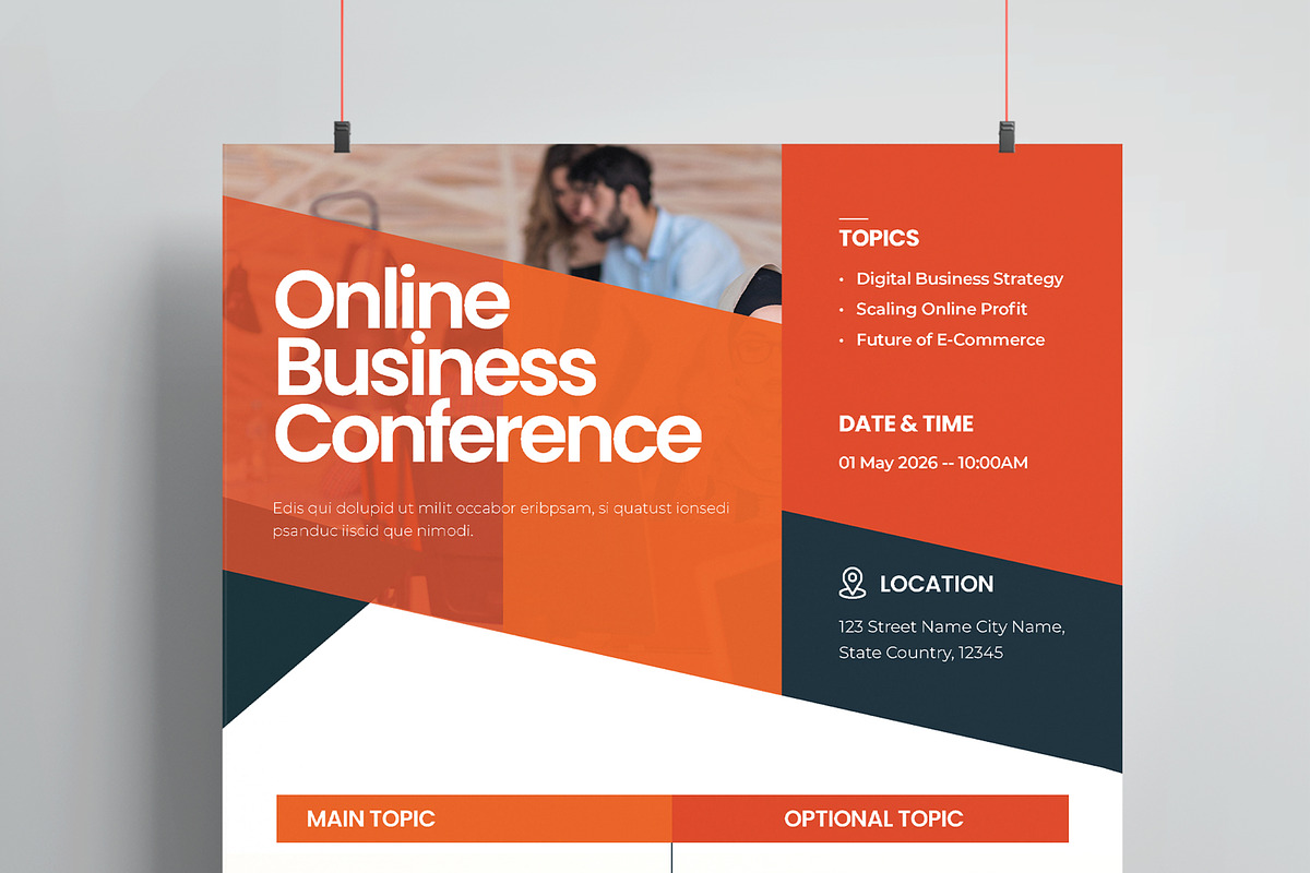 Online Business Conference Flyer, a Flyer Template by MightyDesign (Photo 2 of 8)