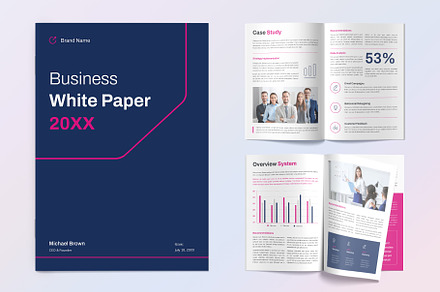 Business White Paper Design, a Brochure Template by graphypix
