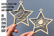 stars laser cut files, an Object Graphic by HelloWood (Thumbnail 1 of 3)