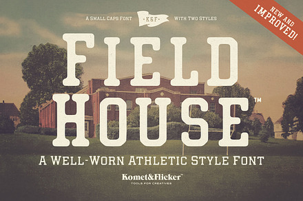 Field House – A Rustic Athletic Font, a Font by Komet & Flicker