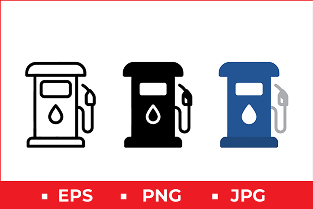 Fuel Pump Vector Icon Graphic Set, a Solid Icon by Artonix (Photo 1 of 2)