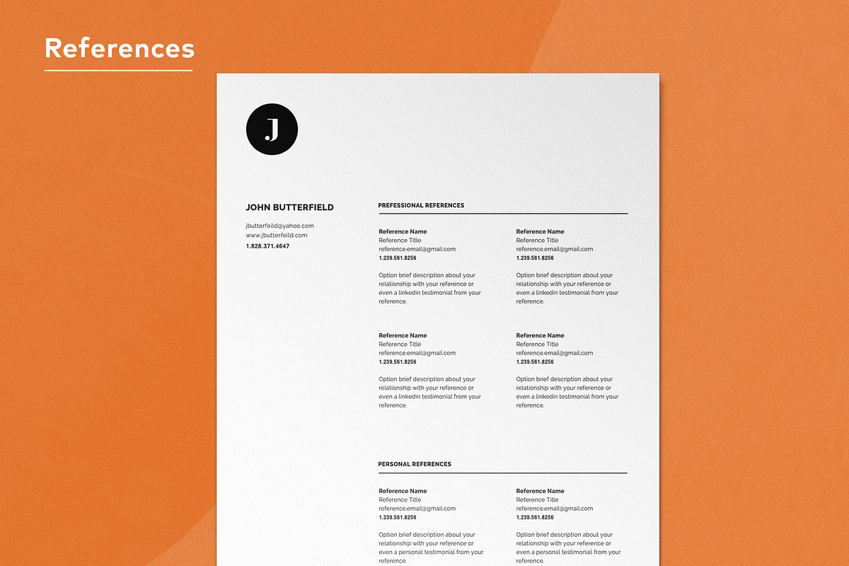 Glyph | Minimal | Free Logo | Clean, a Resume Template by Resumodo (Photo 4 of 8)