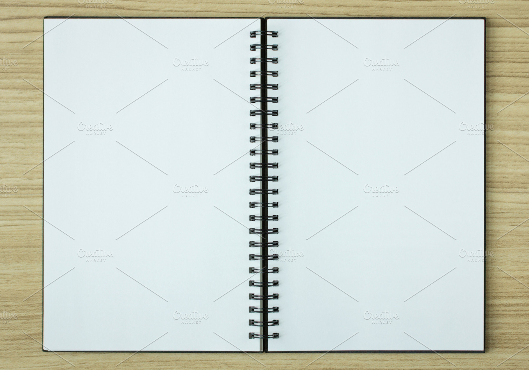 Open spiral notebook stock photo containing notebook and paper, a School & Education Photo by aopsan