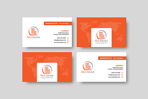 Real Estate Business Card & Mock-up