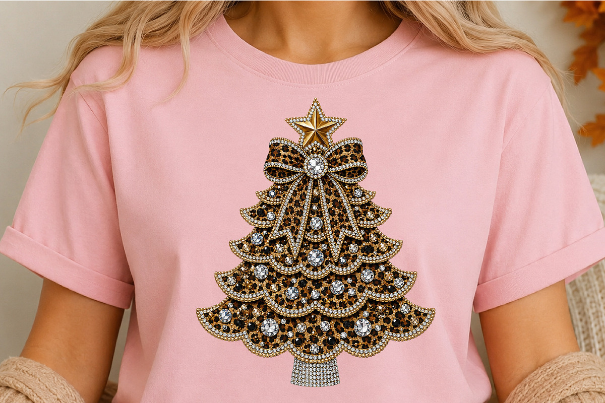 Leopard Christmas Tree PNG, a Seasonal Illustration by DreamCafeArt (Photo 5 of 6)