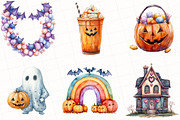 Cute Pastel Halloween Clipart, an Illustration by OK Design (Thumbnail 5 of 5)