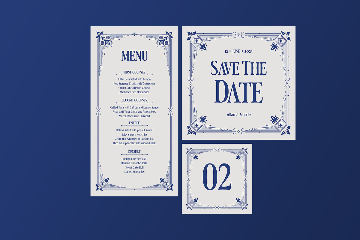 Classic Theme Wedding Suite, an Invitation Template by Neermana (Photo 4 of 4)