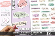 Office Work Stickers Pack PNG, a Work Illustration by TheBlackCatPrints (Thumbnail 2 of 2)