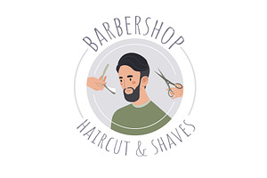 Poster Barbershop Hairstyle Fashion