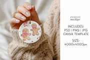 Christmas Ornament Mockup, a Merchandise Mockup by EmpaviMockups (Thumbnail 5 of 6)