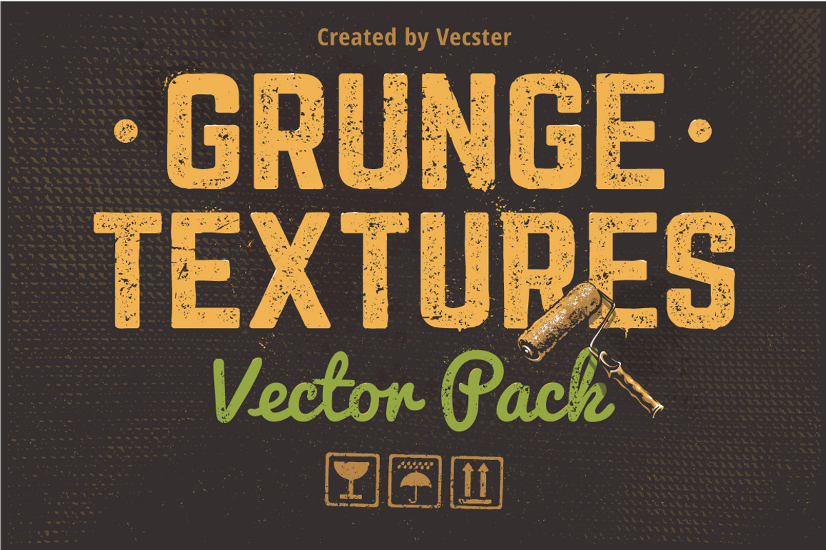 Grunge Textures Vector Pack, a Texture Graphic by Vecster (Photo 1 of 7)