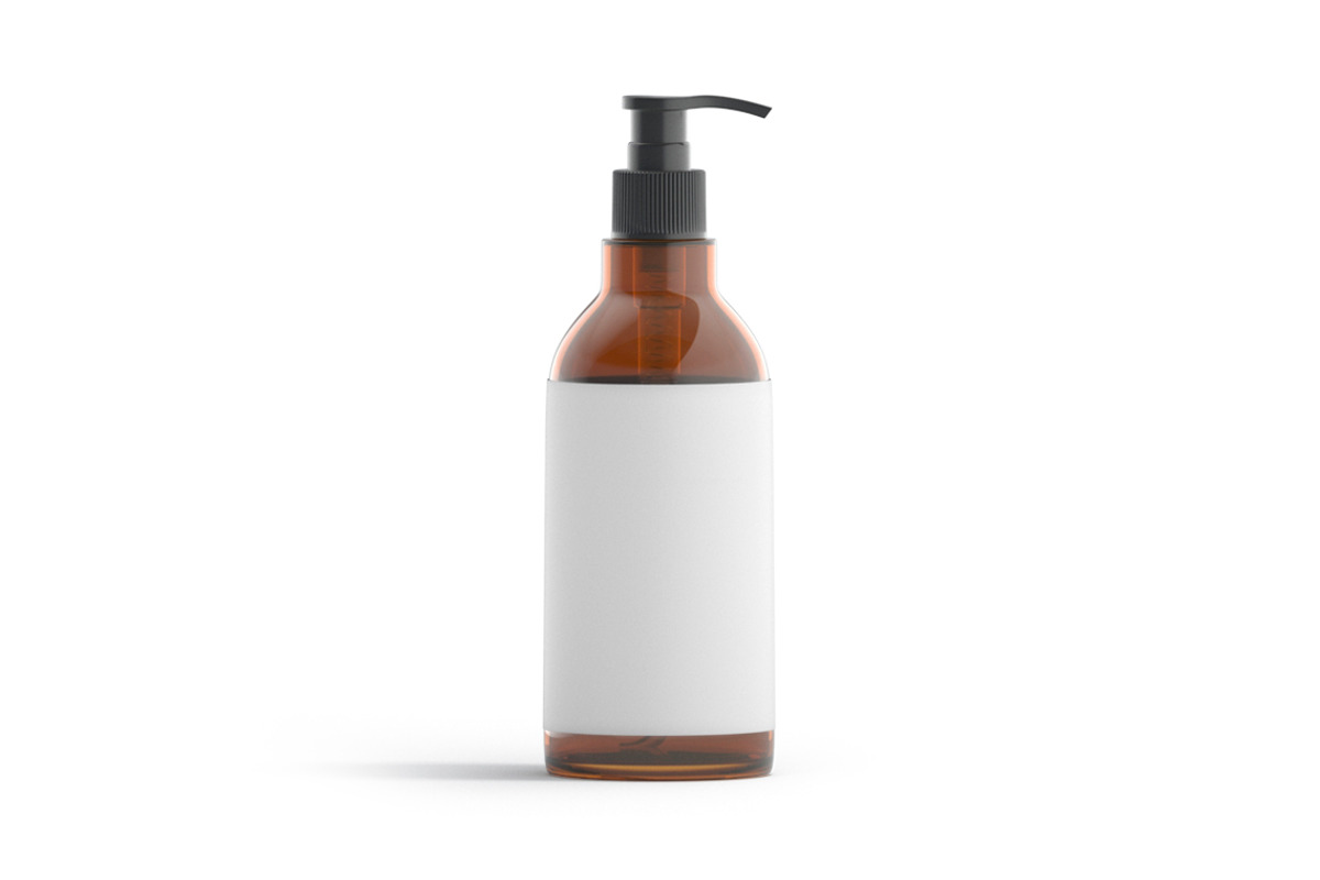 Amber Pump Bottle 3D Model, an Object 3D Model by rebrandy (Photo 1 of 9)
