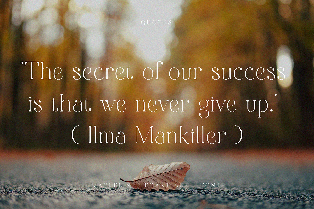 Mackelin, a Serif Font by Muflieart (Photo 3 of 9)