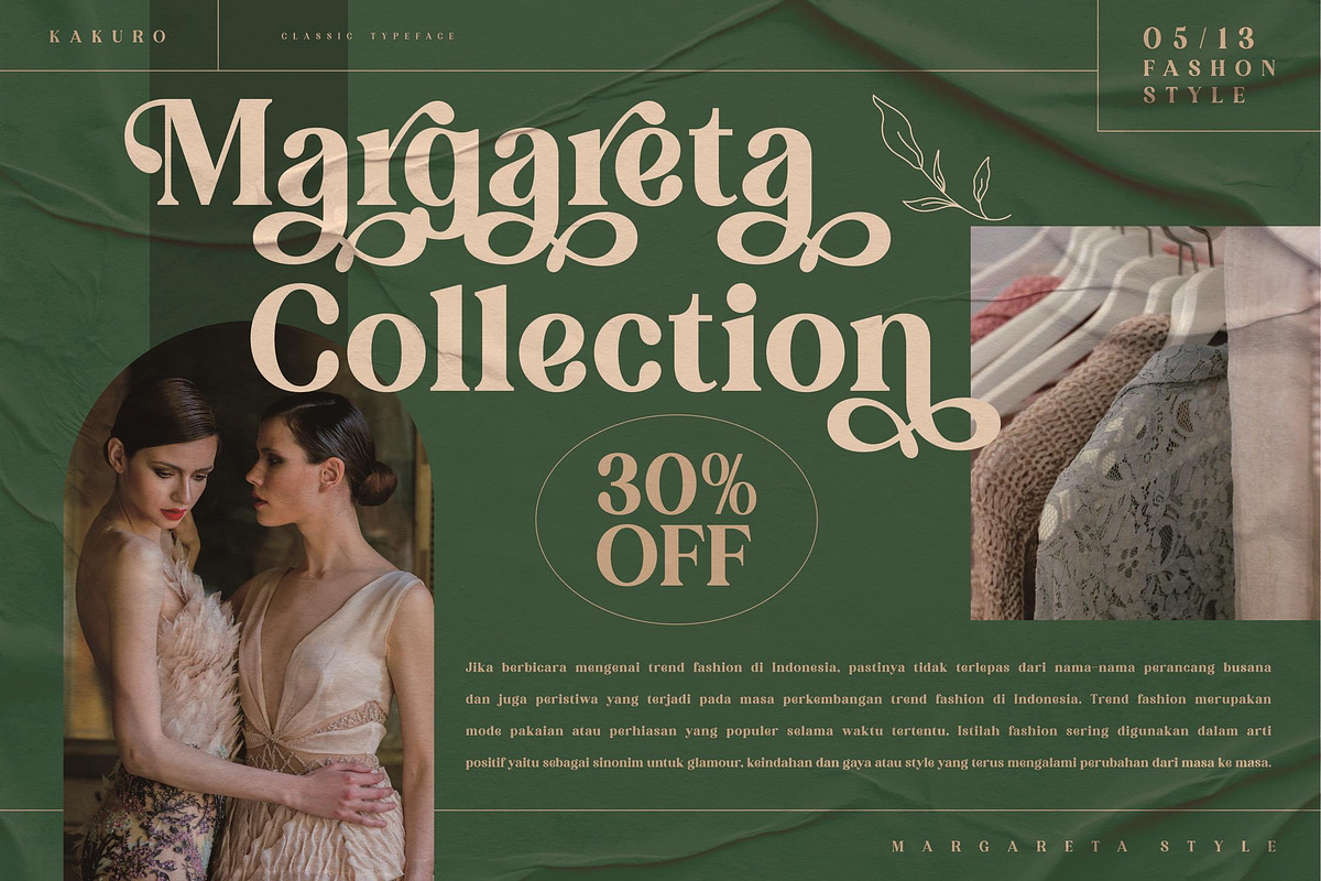 KAKURO Classy Serif Font, a Script Font by Storytype Studio (Photo 4 of 9)