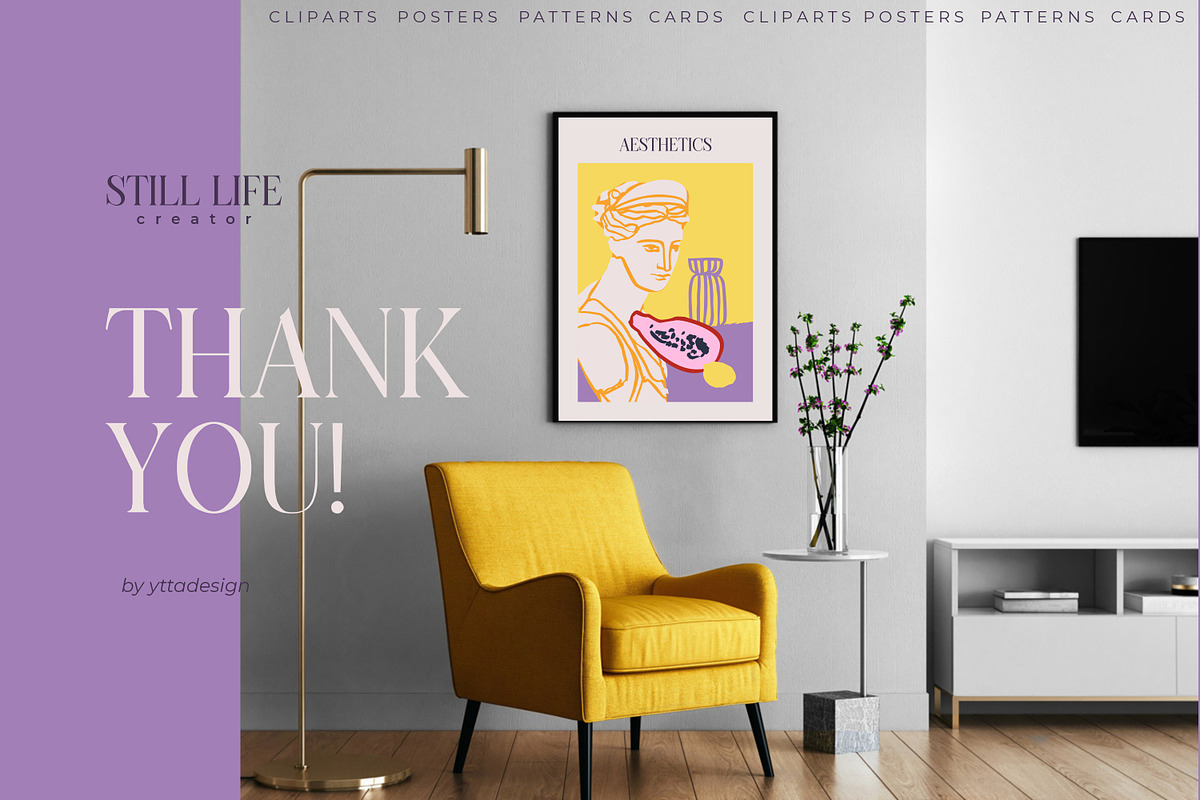 Still life creator patterns & poster, an Object Graphic by yttadesign (Photo 15 of 15)