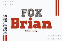 Fox Brian & Fox Brian Scratch font