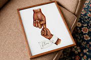Father and Baby Watercolor Print, an Illustration by EkaterinaViArt (Thumbnail 5 of 5)