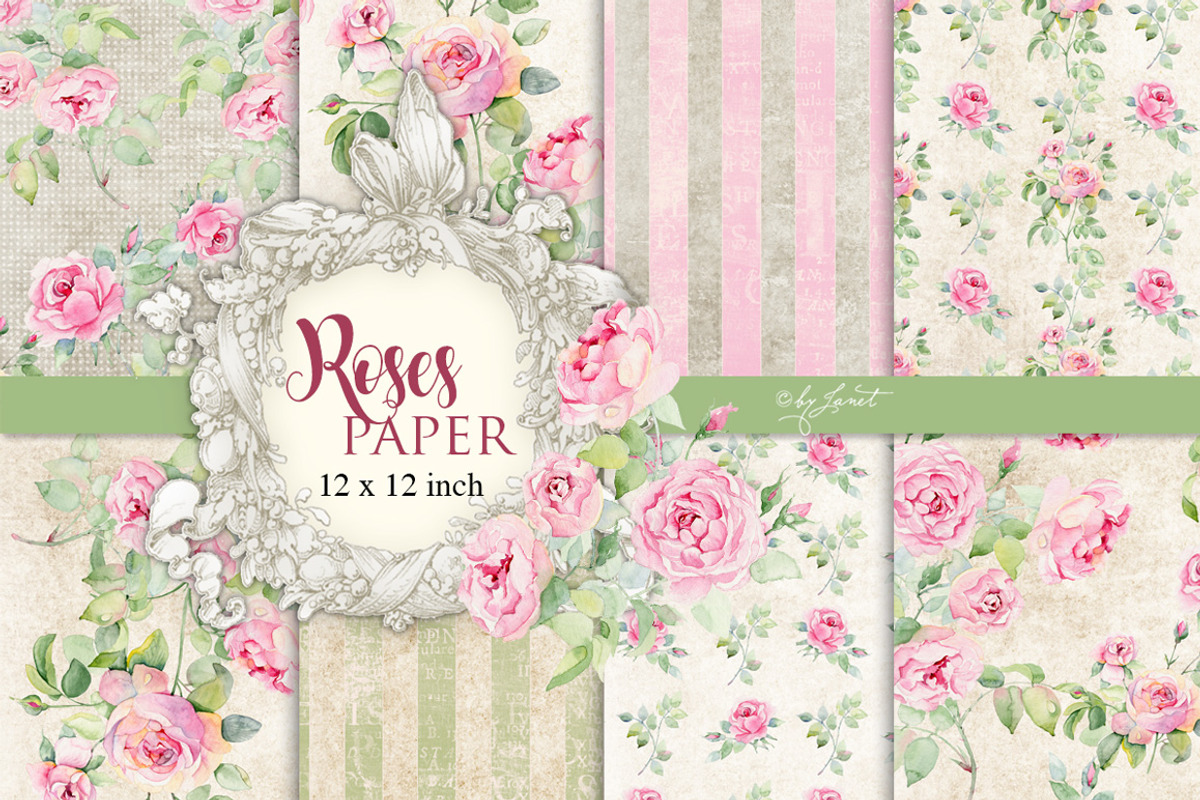 Roses Paper, a Decorative Illustration by helloPAPER (Photo 1 of 2)