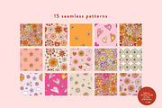 Talulah Retro Seamless Patterns, a Pattern Graphic by Emilie Cliche (Thumbnail 2 of 7)
