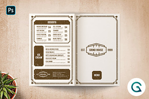 BiFold Food Menu Template