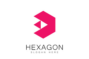 Polygonal Hexagon Logo Vector, a Graphic by T.Vooka